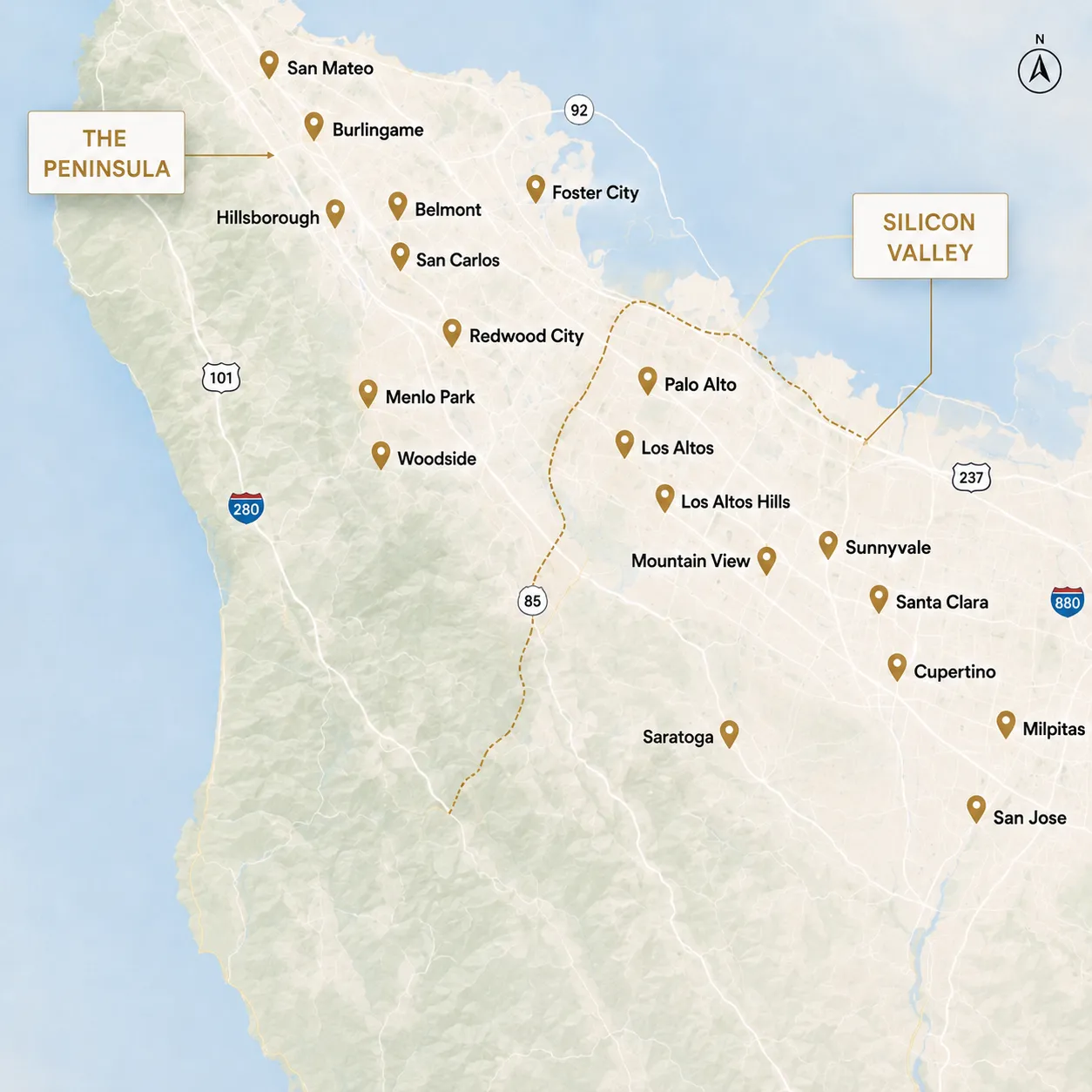 Areas we serve map