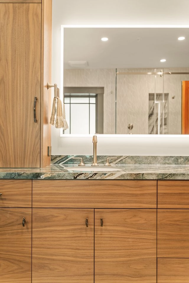 Custom bathroom remodeling project by WW Builders in Los Altos, California featuring premium finishes