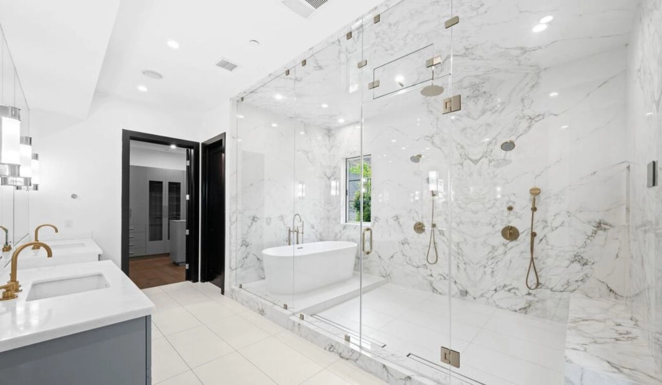 Bathroom remodeling project under construction by WW Builders in Palo Alto, Silicon Valley, California